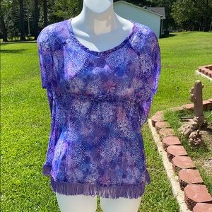 NWOT Justice Girls Purple/Blue Tunic
